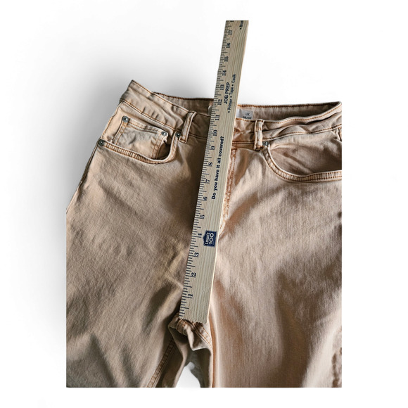 Asos Women's Vintage Wash Peach Straight Leg Tapered Ankle Jeans Size 26 EUC - Picture 6 of 6